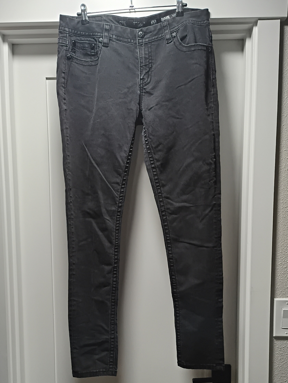 Miss Me Women's Charcoal Skinny Jeans